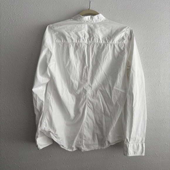 FRANK & EILEEN JOEDY Boyfriend Button-Up Shirt in White - Picture 7 of 9